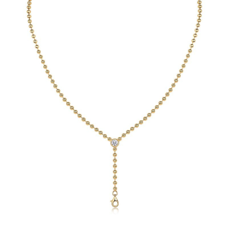 Time Interlaced - A fashionable and popular jewelry necklace pendant set, featuring Monnes stone, made of 925 silver and plated with platinum diamonds