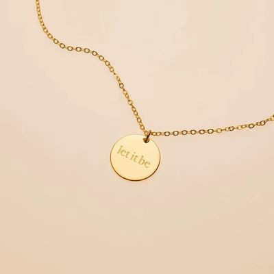 Faith based necklace - "let it be" "be still"
