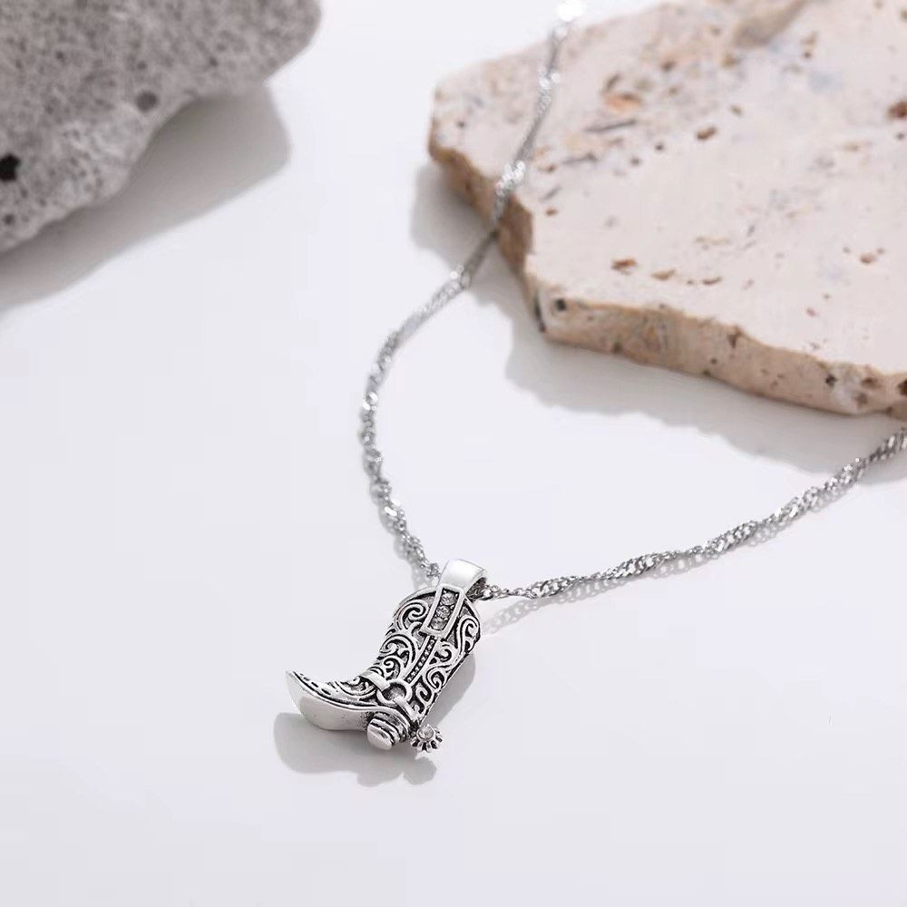Cowboy/ Cowgirl boot necklace