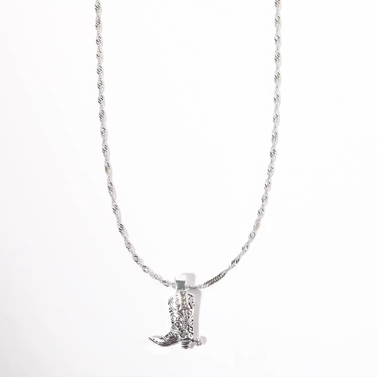 Cowboy/ Cowgirl boot necklace