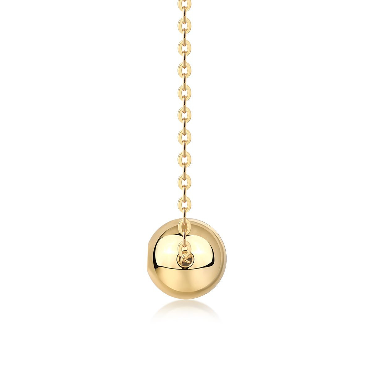 Good Fortune Flows - A fashionable and trendy jewelry necklace pendant set with 0.1-carat Moissan diamond S925 sterling silver and gold-plated