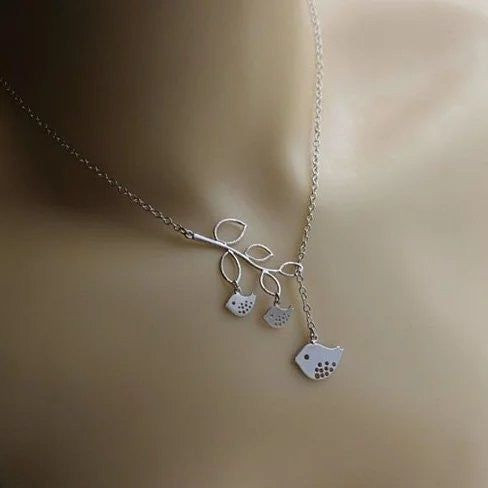 Blessed Birds On The Branch Necklace