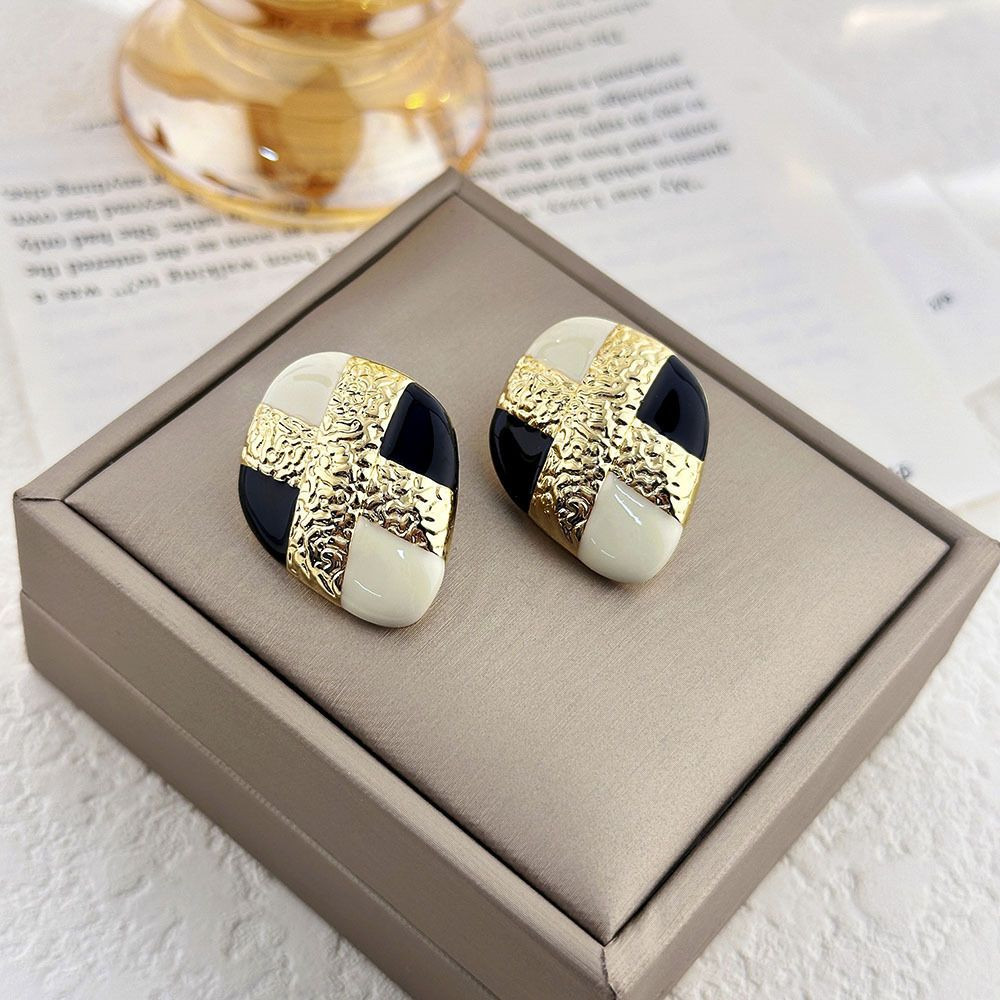 Vintage Black Onyx Teardrop Dangle Earrings for Women, 14K Gold Plated Twisted Knot Drop Earrings, Elegant Retro Black Stone Long Tassel Earrings Formal Party Wedding Jewelry Gift