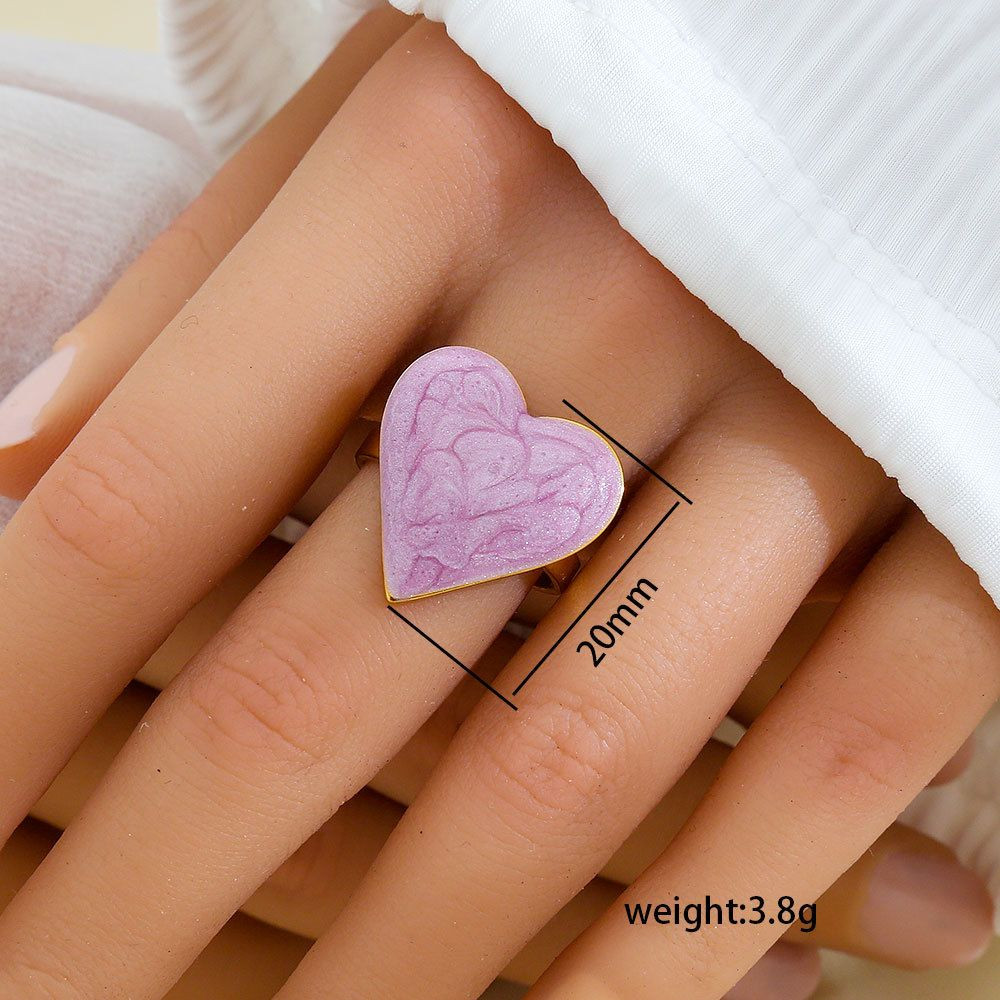 18K Gold Plated Moon Star Oval Open Ring For Women, White Enamel Celestial Crescent Moon Star Adjustable Band Ring, Minimalist Boho Aesthetic Stainless Steel Daily Wear Jewelry Gift