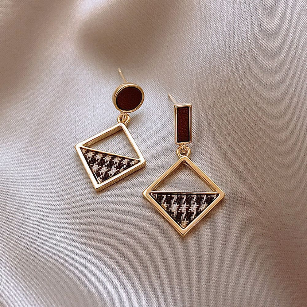Elegant Black Enamel Square Pearl Drop Earrings for Women, 4Pcs Princess Cut Cubic Zirconia Sparkling Dangle Earrings, Luxury Vintage Formal Wedding Party Jewelry Gift