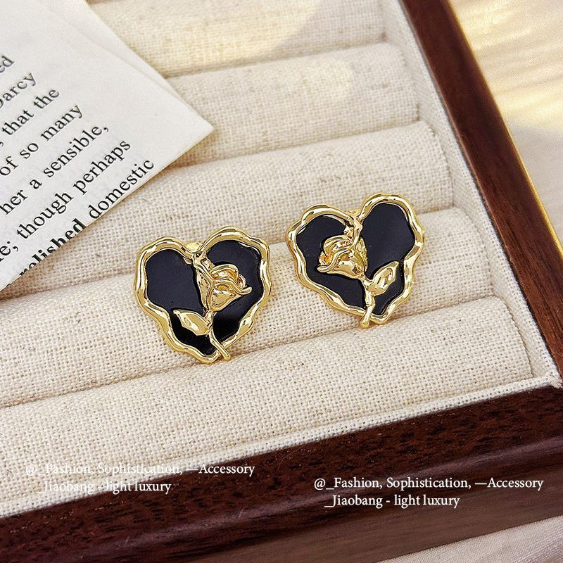 Elegant Black Enamel Square Pearl Drop Earrings for Women, 4Pcs Princess Cut Cubic Zirconia Sparkling Dangle Earrings, Luxury Vintage Formal Wedding Party Jewelry Gift