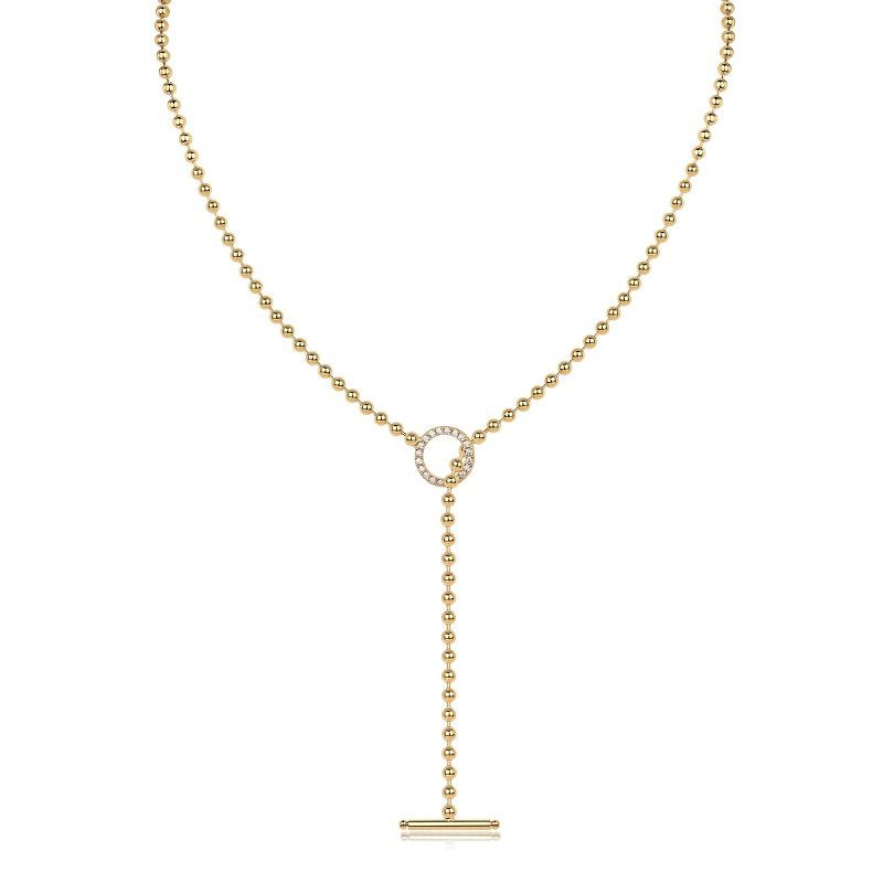 Light and Shadow Pearl Charm - A fashionable and popular jewelry necklace pendant set, featuring Monis stone, made of 925 silver and plated with platinum diamonds.