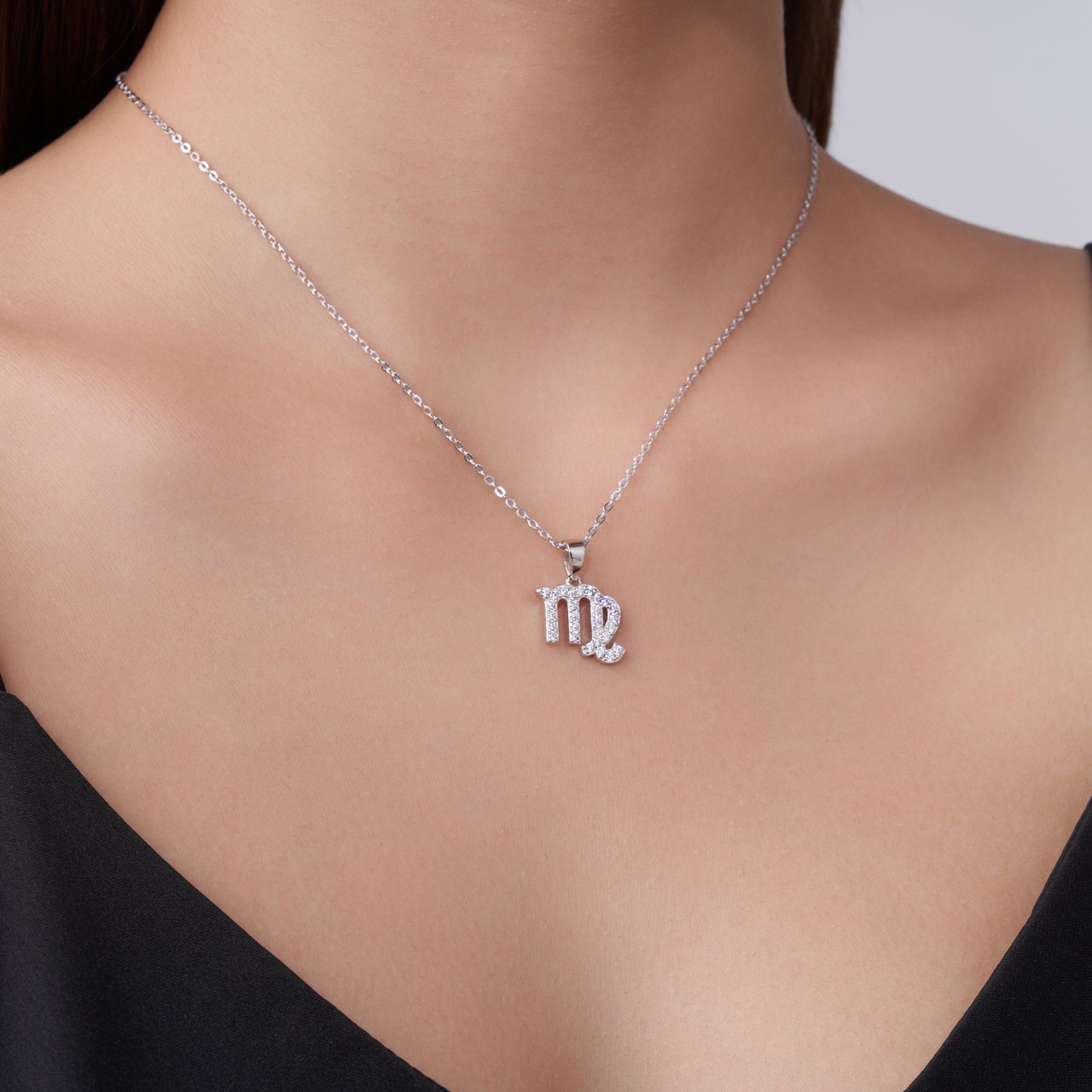 Twelve Zodiac Signs - A trendy and fashionable jewelry necklace pendant set, made of moissanite S925 sterling silver and platinum-plated diamonds