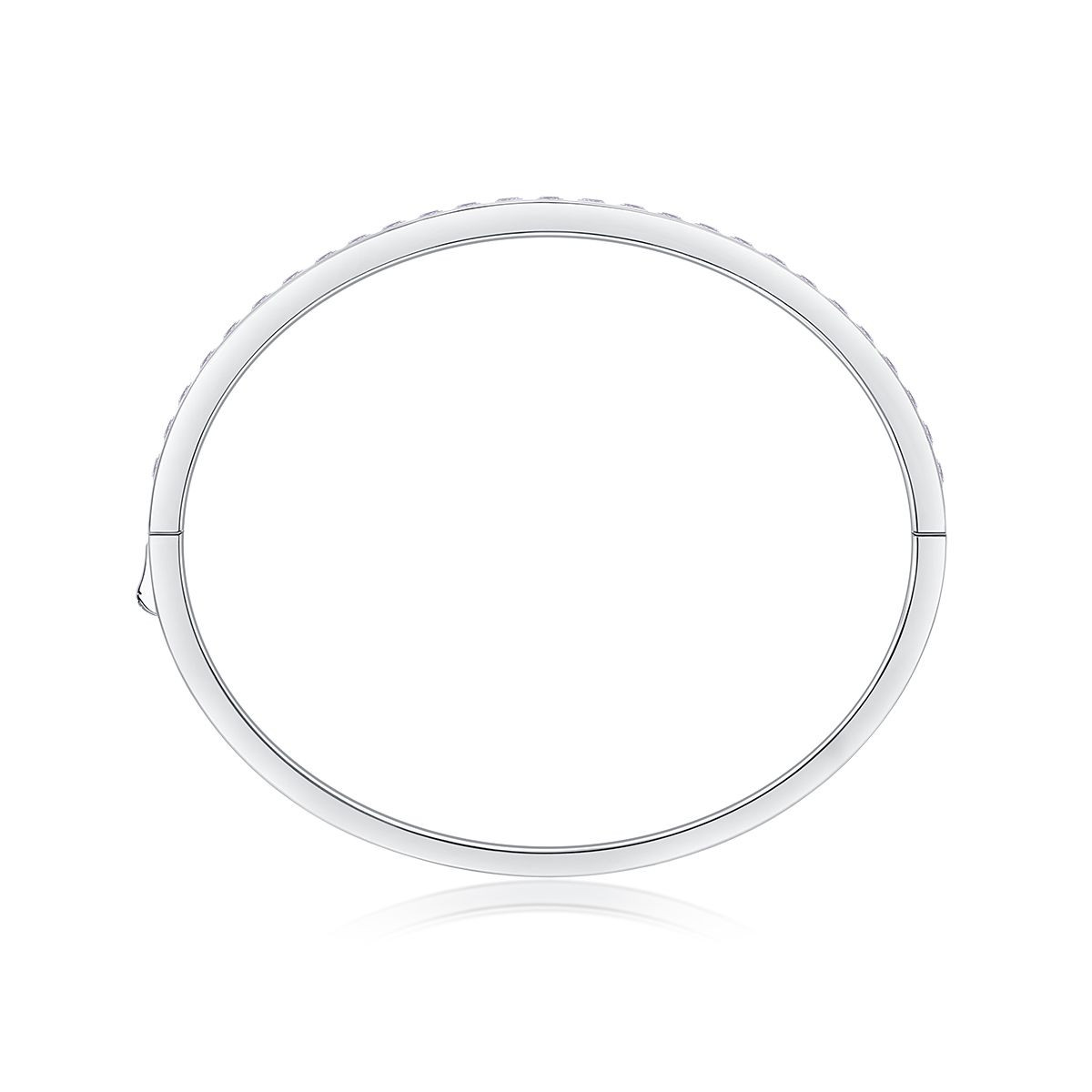 Future Guidance - Made of moissanite, 925 sterling silver and platinum-plated diamonds, it is a fashionable jewelry bracelet and a luxurious silver accessory.