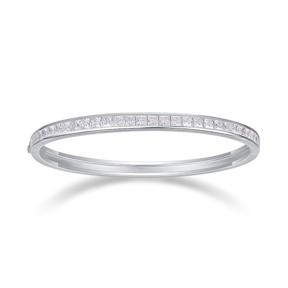 Future Guidance - Made of moissanite, 925 sterling silver and platinum-plated diamonds, it is a fashionable jewelry bracelet and a luxurious silver accessory.