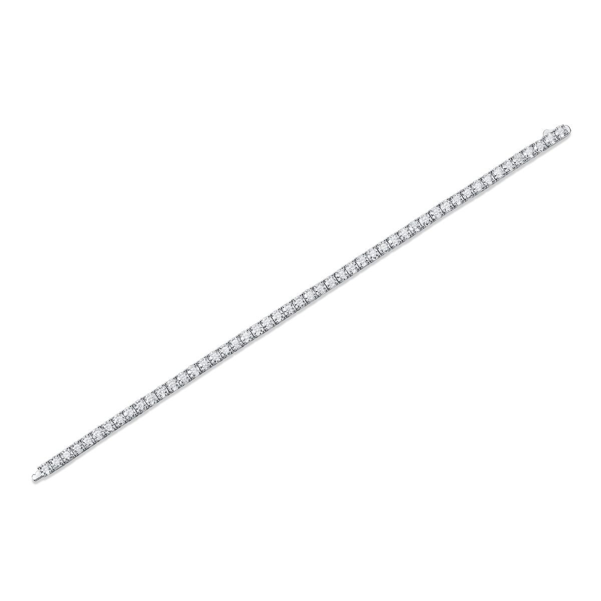 Silver Lovers - Made of morganite, 925 sterling silver and platinum-plated diamonds, it is a fashionable jewelry bracelet and a luxurious silver accessory.