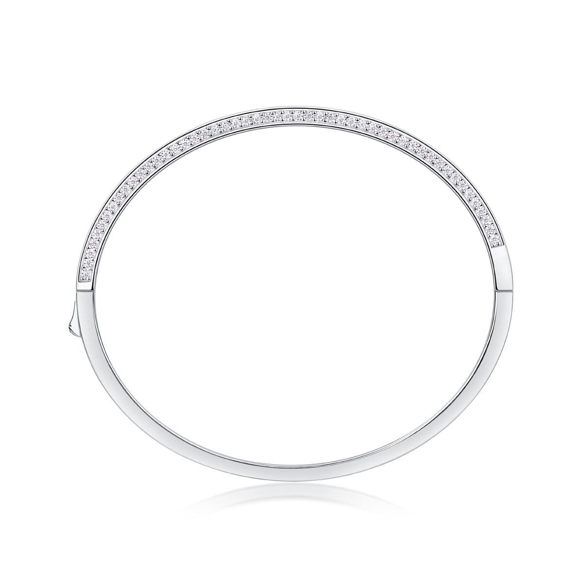 Cosmic Trajectory - Made of morganite, 925 sterling silver and platinum-plated diamonds, it is a fashionable jewelry bracelet and a luxurious silver accessory.