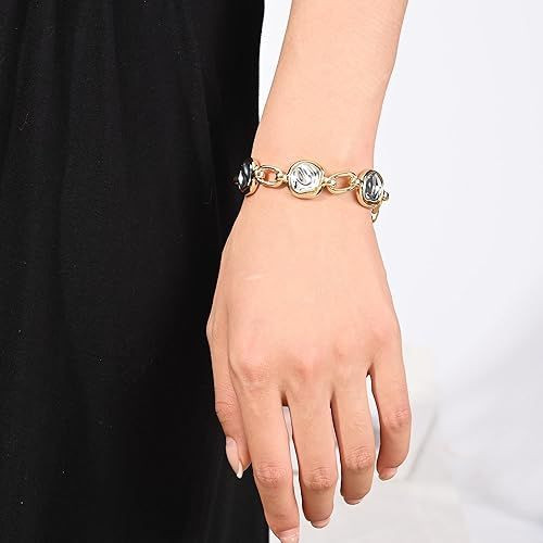 14K Gold and Silver Plated Special Cain Link with Toggle Clasp Closure in Daily or Party for Women Fashion Jewelry Gifts