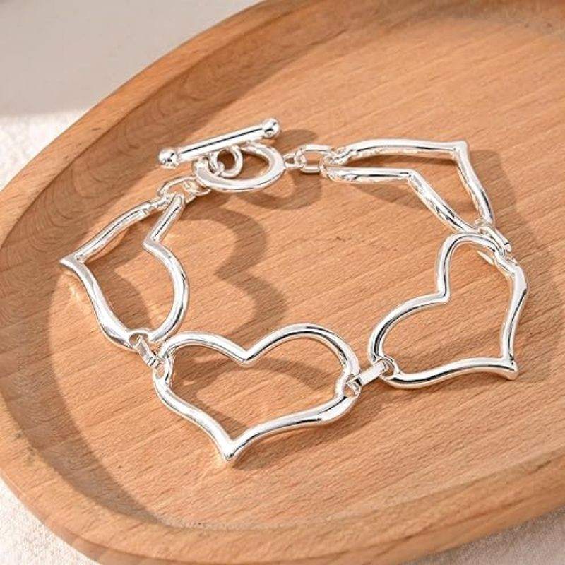 14K Gold and Silver Plated Special Cain Link with Toggle Clasp Closure in Daily or Party for Women Fashion Jewelry Gifts