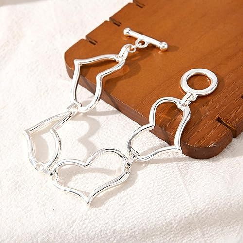 14K Gold and Silver Plated Special Cain Link with Toggle Clasp Closure in Daily or Party for Women Fashion Jewelry Gifts
