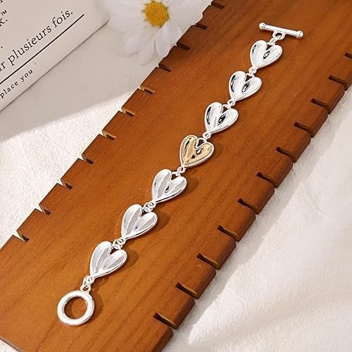 14K Gold and Silver Plated Special Cain Link with Toggle Clasp Closure in Daily or Party for Women Fashion Jewelry Gifts