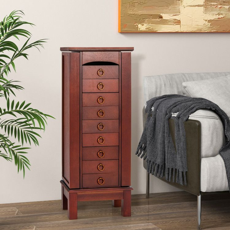 1PC Large Capacity Jewelry Storage Cabinet with 9 Drawers