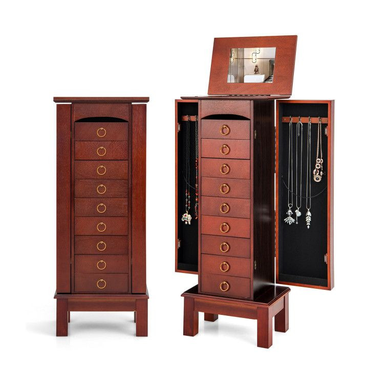 1PC Large Capacity Jewelry Storage Cabinet with 9 Drawers