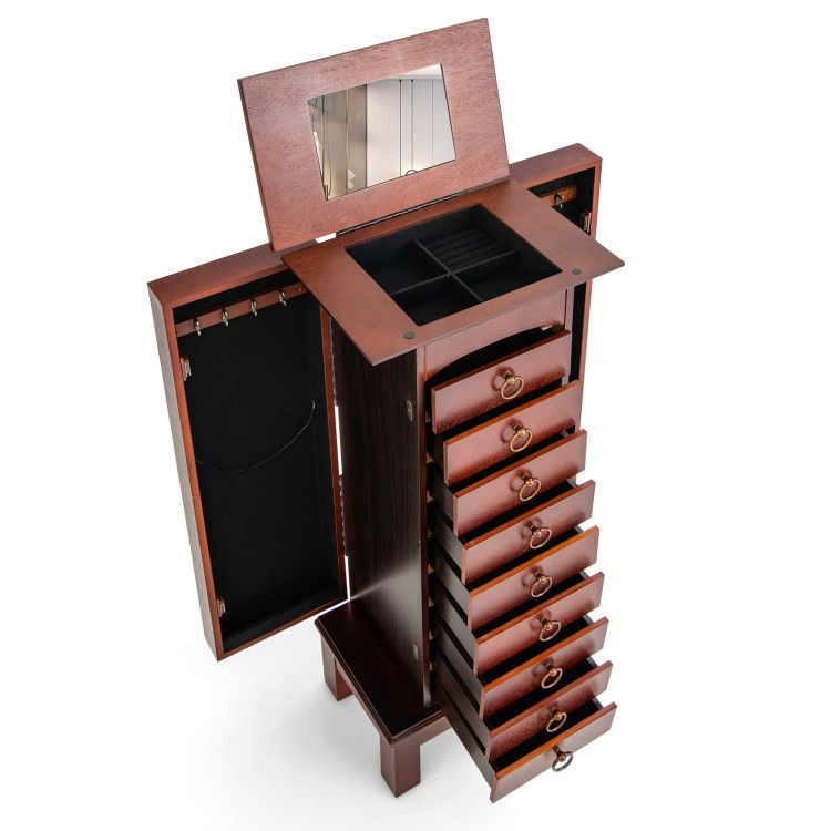 1PC Large Capacity Jewelry Storage Cabinet with 9 Drawers
