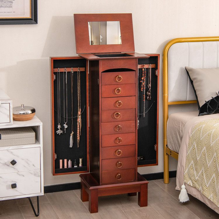 1PC Large Capacity Jewelry Storage Cabinet with 9 Drawers