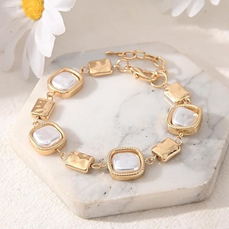 14K Gold and Silver Plated Special Cain Link with Toggle Clasp Closure in Daily or Party for Women Fashion Jewelry Gifts