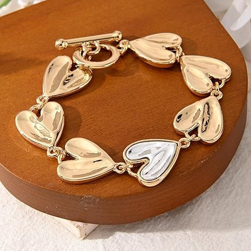 14K Gold and Silver Plated Special Cain Link with Toggle Clasp Closure in Daily or Party for Women Fashion Jewelry Gifts