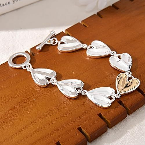 14K Gold and Silver Plated Special Cain Link with Toggle Clasp Closure in Daily or Party for Women Fashion Jewelry Gifts