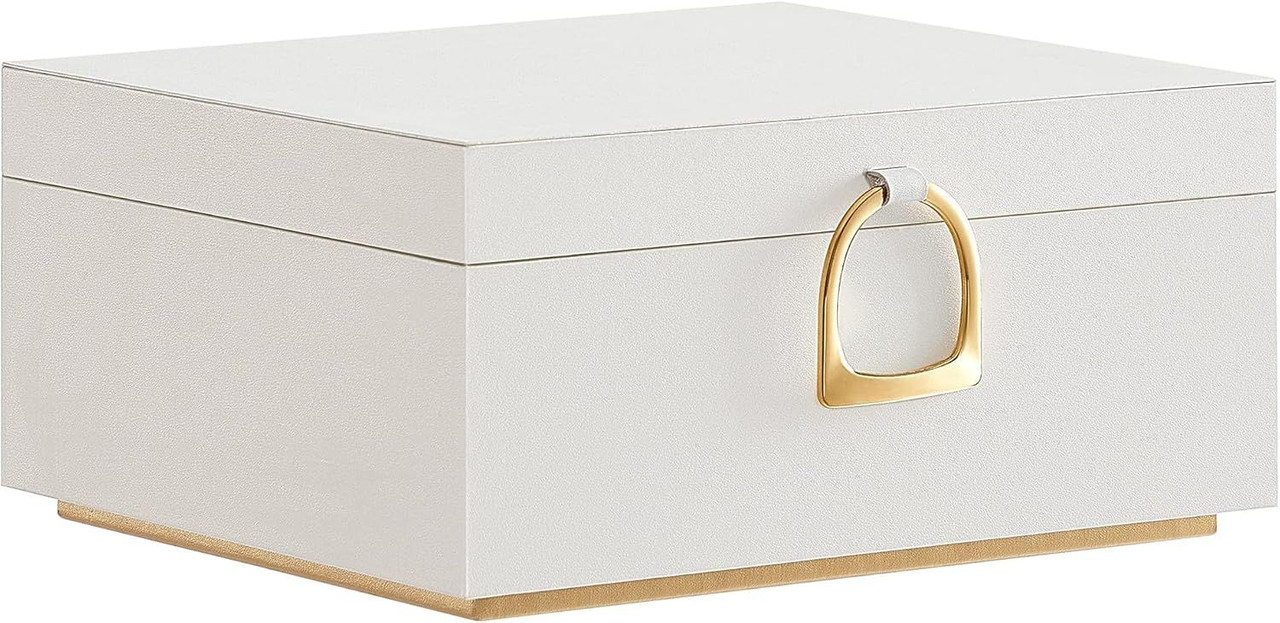 2-Layer Jewelry Box, Jewelry Organizer with Handle, Removable Jewelry Tray, Jewelry Storage, Floating Effect,