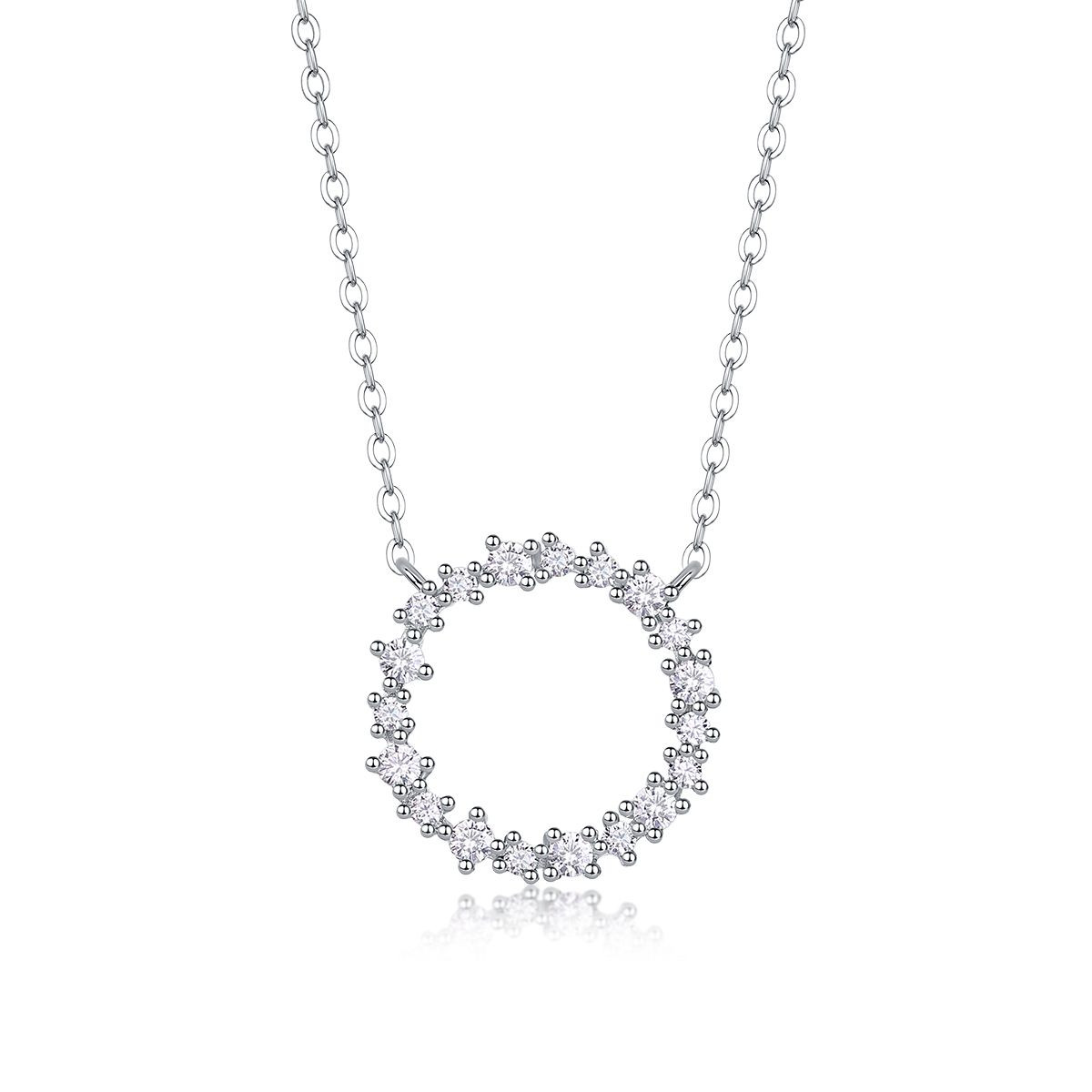 Birpo Necklace - A fashionable and popular jewelry necklace pendant set, featuring Monisite gemstones, made of 925 silver and plated with platinum diamonds.