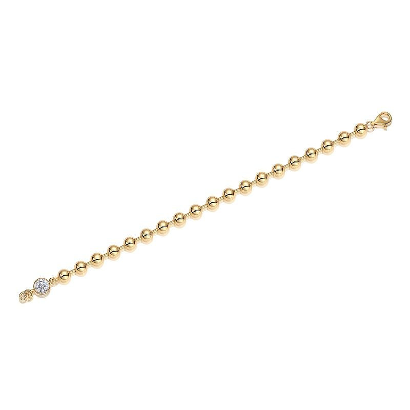 Juzhao Xinglian - Made of morganite, 925 sterling silver and platinum-plated diamonds, it is a fashionable jewelry bracelet and a luxurious silver accessory.