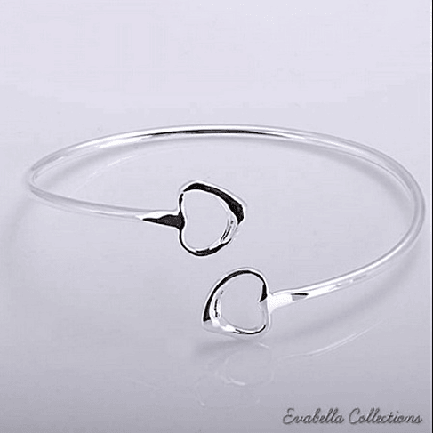 Sweet Destiny Silver Cuff Bracelet