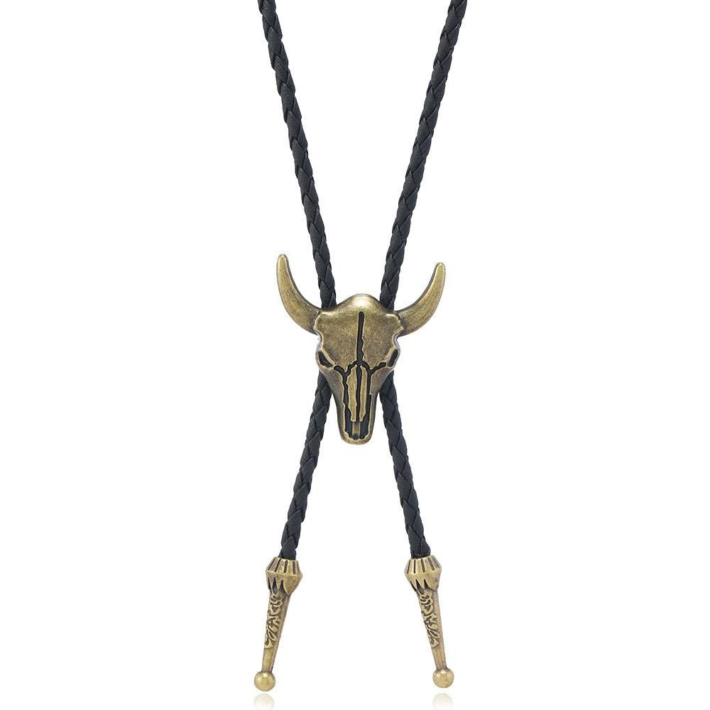 Unique Vintage Bull Head Sweater Creative Casual Necklace Men's Accessories Pendants
