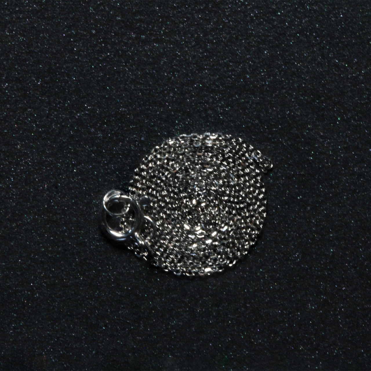 14k White Gold Diamond Cut Cable Link Chain 0.7mm