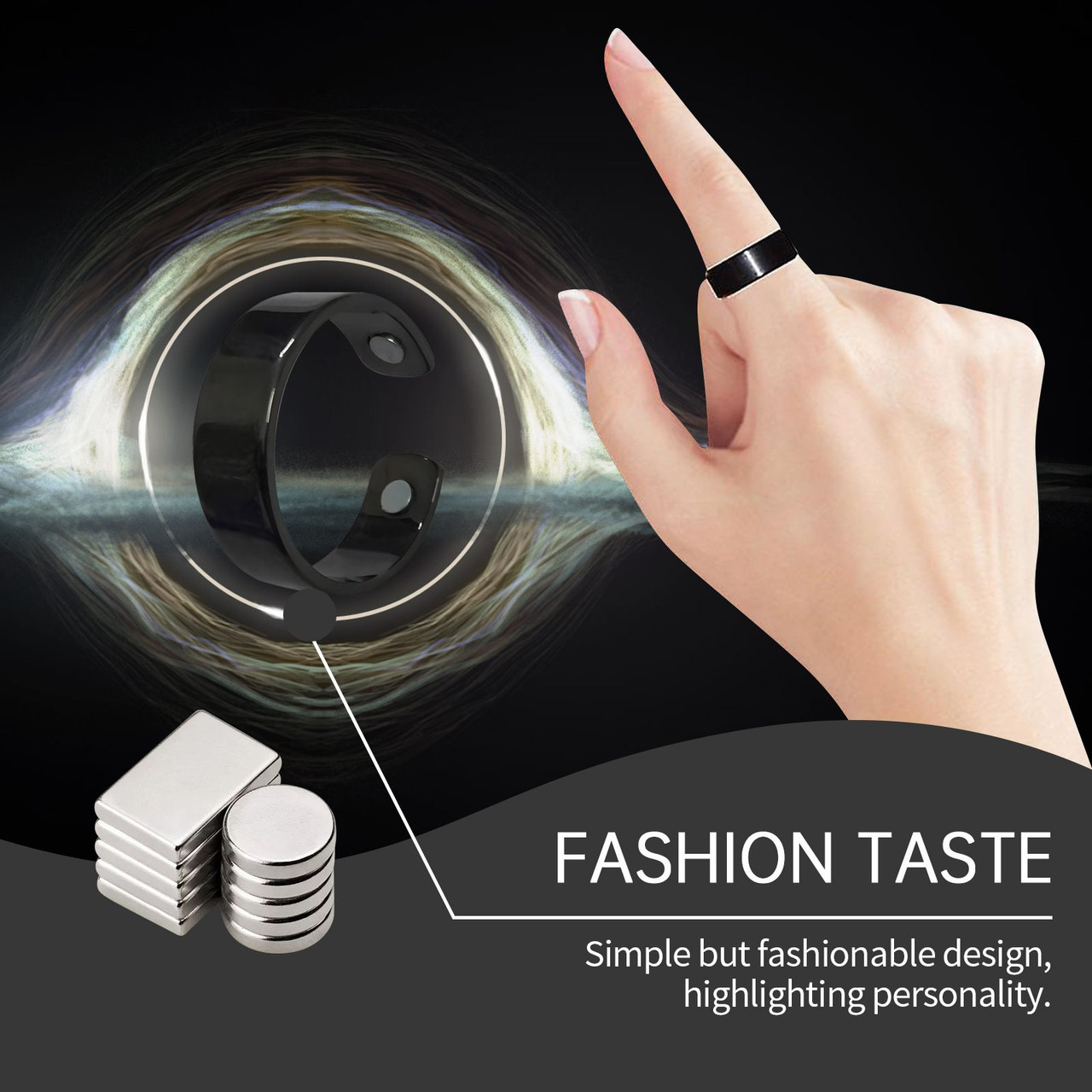 Houkea Care Ring Ring For Comfort Ladies Everyday Portable Fashion Trend Accessories