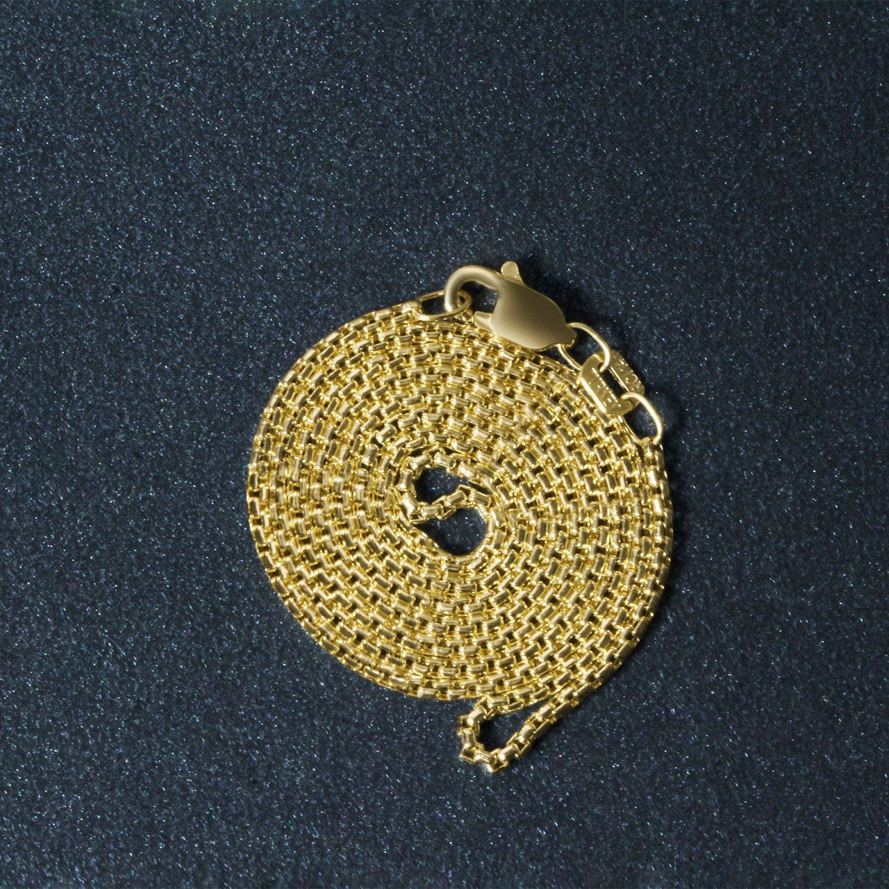 14k Yellow Gold Round Box Chain 1.35 mm