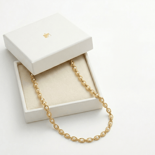Elegant French Pearl Necklace for Women, 18K Gold Tone Copper Geometric Pendant Necklace, Retro Fashion Jewelry Gift