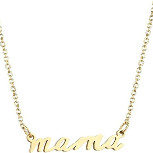 Mama Necklace for Women, 14K Gold Plated Dainty Mom Necklace Non Tarnish Jewelry for Mama, Mother Gifts for New Mom, First Time Mommy Gifts