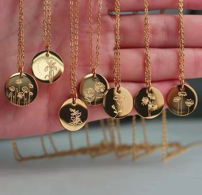 Birth Flower Necklaces