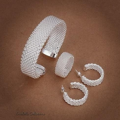 Love At First Sight - The Cuff Bracelet; Ring and Earrings set