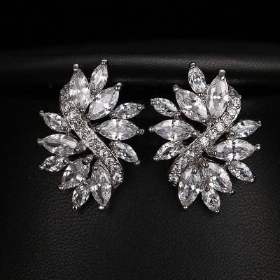 Marvelous Marquis Cut Statement Stud Earrings