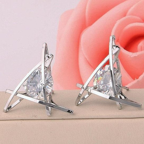 Tiki Cute Triangle Stud Earrings