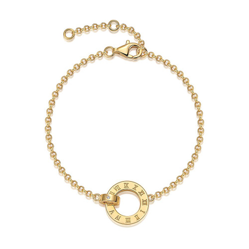 Time flies - Made of morganite, 925 sterling silver and platinum-plated diamonds, it is a fashionable jewelry bracelet and a luxurious silver accessory.