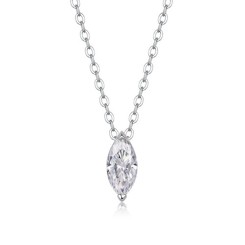 Morning Dawn Eye - A fashionable and popular jewelry necklace pendant set, featuring Monnes stone, made of 925 silver and plated with platinum diamonds.