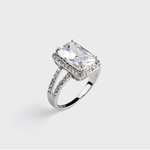 Purity Classic Ring In Emerald Shape