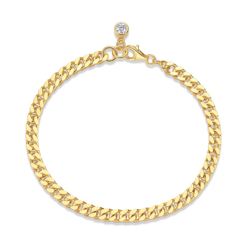 Made of morganite, 925 sterling silver and platinum-plated diamonds, it is a fashionable jewelry bracelet and a luxurious silver accessory.