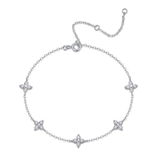 Endless Heart - Made of morganite, 925 sterling silver and platinum-plated diamonds, it is a fashionable jewelry bracelet and a luxurious silver accessory.