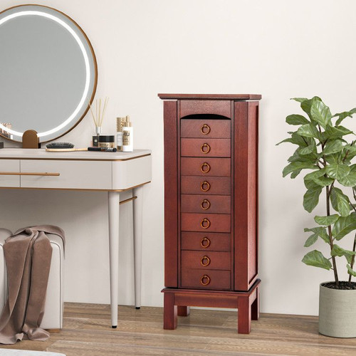 1PC Large Capacity Jewelry Storage Cabinet with 9 Drawers