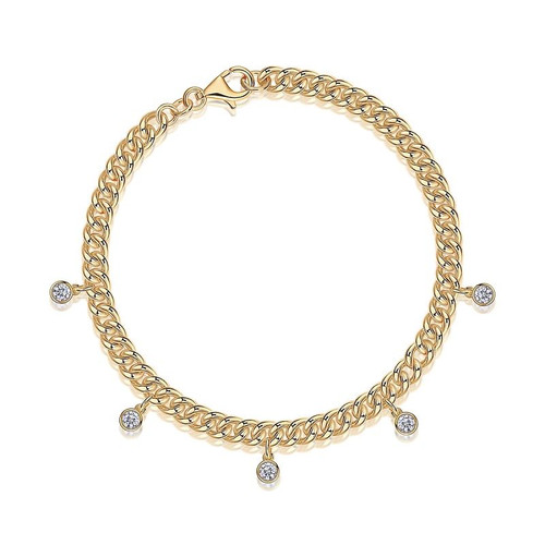 Fog Snow Black Mountain - Made of morganite, 925 sterling silver and platinum-plated diamonds, it is a fashionable jewelry bracelet and a luxurious silver accessory.