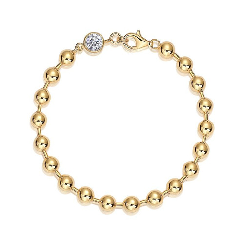 Juzhao Xinglian - Made of morganite, 925 sterling silver and platinum-plated diamonds, it is a fashionable jewelry bracelet and a luxurious silver accessory.