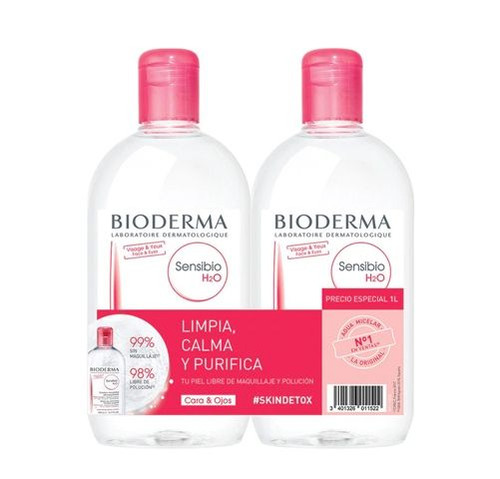 BIODERMA SENSIBIO SOLUCION MICELAR H2O PACK 500   500 ML